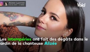 VOICI -Alizée victime des orages en Corse : la chanteuse dévoile des images impressionnantes de son jardin (1)