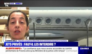 Pollution des jets privés: "Nous avons une urgence à agir", affirme la députée européenne EELV, Karima Delli