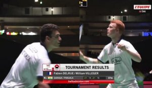 Le replay de Delrue/Villeger - Hoki/Kobayashi - Badminton - Championnats du monde