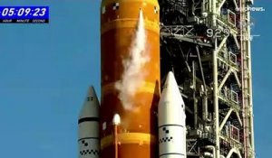 Le décollage de la fusée de la Nasa vers la Lune de nouveau reporté