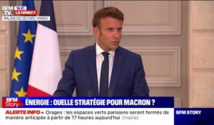 Gaz: Emmanuel Macron souhaite "accélérer notre transition le plus vite possible pour pouvoir nous en passer"