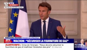 Accelérer l'agenda climatique, économiser l'énergie, diversifier nos sources: Emmanuel Macron détaille la strétégie de la France pour faire face aus risque de pénuries