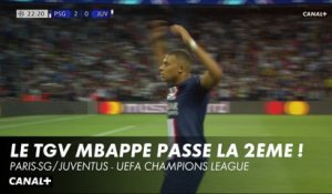 Kylian Mbappé met son doublé après un caviar d'Hakimi - PSG / Juventus - Ligue des Champions (1re j.)