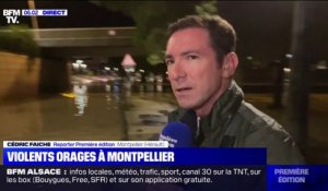 Après les violents orages de cette nuit à Montpellier et à Nîmes, les habitants se réveillent avec des routes inondées