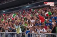 La fin du match Italie - France - Volley - Mondial (H)