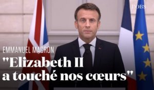 Emmanuel Macron exprime son émotion après la mort d'Elizabeth II