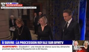Royaume-Uni: Liz Truss, la Première ministre entre dans la cathédrale Saint-Gilles