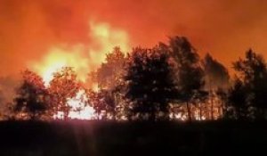 Gironde. Incendie à Saumos : en images, l'énorme ligne de feu vue du ciel