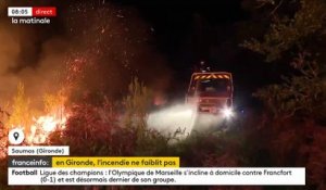 L'incendie en Gironde progresse toujours ce matin: Environ 3.500 hectares de végétation et de forêt sont partis en fumée - VIDEO