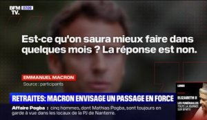 Retraites: Emmanuel Macron envisage un passage en force