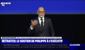 "Nous serons là": Édouard Philippe soutient l'exécutif sur la réforme des retraites