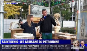 Journées du patrimoine: avec un sculpteur sur bois, qui va participer à la reconstruction de la flèche de la basilique de Saint-Denis
