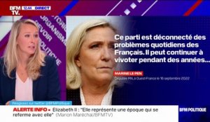 Marion Maréchal juge une phrase de Marine Le Pen "méprisante": "Reconquête n'est pas un parti bourgeois"