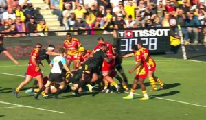 TOP 14 - Essai de Pierre BOURGARIT (SR) - Stade Rochelais - USA Perpignan - Saison 2022/2023