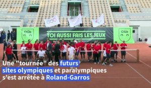 Tournée des sites des Jeux olympiques de Paris-2024 à Roland-Garros