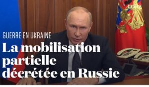 Vladimir Poutine annonce une "mobilisation partielle" en Russie
