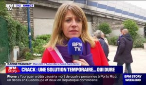 Camp de consommation de crack: "Depuis 365 jours, mes habitants vivent l'enfer", dénonce Karine Franclet, maire d'Aubervilliers