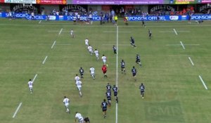 TOP 14 - Essai de Louis FOURSANS (MHR) - Montpellier Hérault Rugby - Section Paloise - Saison 2022:2023