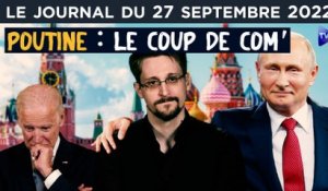 Edward Snowden : le pied de nez de Poutine - JT du mardi 27 septembre 2022