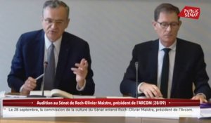 Audition au Sénat de Roch-Olivier Maistre, président de l'ARCOM (28/09)
