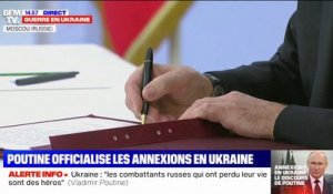Vladimir Poutine signe l'annexion de quatre régions de l'Ukraine