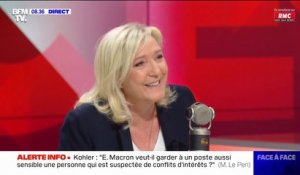 Marine Le Pen: "Éric Dupond-Moretti est ministre de la Justice, si Emmanuel Macron tient à lui, il a qu'à le changer de ministère"