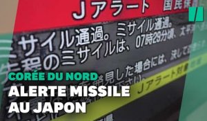 Des Japonais contraints de se mettre à l’abri après le tir d’un missile par la Corée du Nord