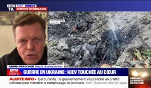 Après les bombardements à Kiev, le député Andrii Osadchuck dénonce un "crime de guerre de plus"