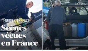 Tensions, files d'attente et filouterie : scènes vues dans une France en pénurie d'essence