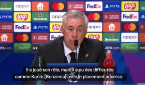 Groupe F - Ancelotti : "Benzema et Hazard ont eu des difficultés"