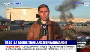 Normandie: le gouvernement lance la réquisition des personnels à la raffinerie Esso-ExxonMobil de Port-Jérôme-Gravenchon