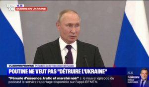 Vladimir Poutine: "Nous n'avons pas pour objectif de détruire l'Ukraine"