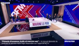Marine Le Pen sur les grèves dans les raffineries: "C'est le gouvernement qui est responsable de cette situation de blocage"