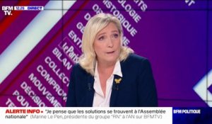 Marine Le Pen sur la "dédiabolisation" du RN: "Nous avons durant des années travaillé à nous montrer tels que nous sommes"