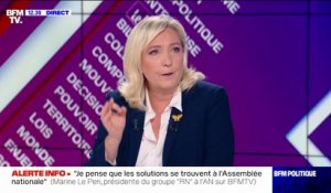 Marine Le Pen: "Le gouvernement n'a pas compris qu'il n'avait plus la majorité à l'Assemblée nationale"