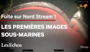 Premières images sous-marines de la fuite sur Nord Stream 1