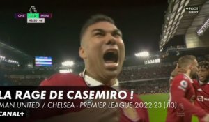 Le but de Casemiro à la dernière minute lors de Man United / Chelsea - Premier League 2022-2023