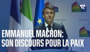 Emmanuel Macron: son discours pour la paix en intégralité