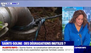 Sainte-Soline: la canalisation sectionnée par les manifestants était reliée à une exploitation agricole familiale, selon des sources policières