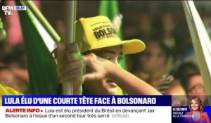 Présidentielle au Brésil: des milliers de personnes célèbrent la victoire de Lula, qui remporte l'élection avec 50,9% des voix