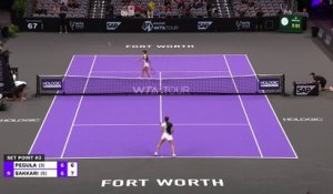 WTA Finals Fort Worth - Sakkari plus forte que Pegula