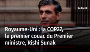 Royaume-Uni : la COP27, le premier couac du Premier ministre Rishi Sunak