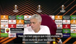 Roma - Mourinho : “Nous voulons jouer les phases finales”