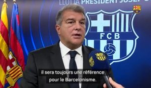 Laporta rend hommage à Piqué : "une référence du Barcelonisme"