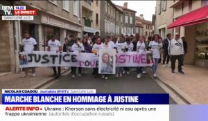 Mort de Justine Vayrac: la marche blanche se poursuit très silencieusement dans les rues de Saint-Céré