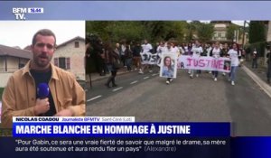 Hommage à Justine: une marche blanche silencieuse et émouvante dans la commune où a grandi la jeune femme