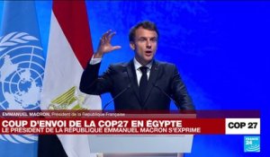 REPLAY - COP27 : Macron appelle à une refonte des mécanismes de solidarité