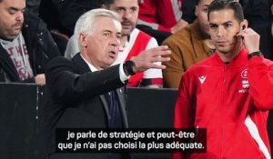Ancelotti : " Peut-être que j'ai fait une erreur"