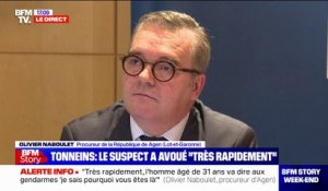 Adolescente retrouvée morte à Tonneins: le suspect "a été poursuivi, quand il était mineur, pour des faits d'agression sexuelle sur mineur", affirme Olivier Naboulet, procureur d'Agen
