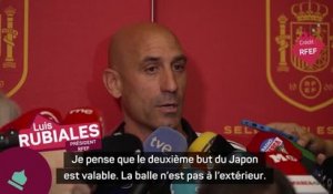 Espagne - Rubiales : "Le deuxième but du Japon est valable"